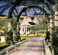 photo of the gardens at the Belagio Hotel