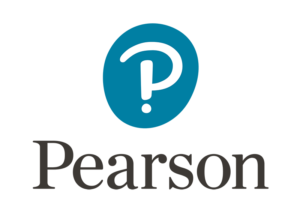Pearson logo in blue and black