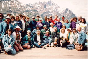 Group photo at Banff National Park