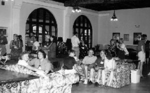 Reception before conference dinner at Wakulla Springs Lodge.