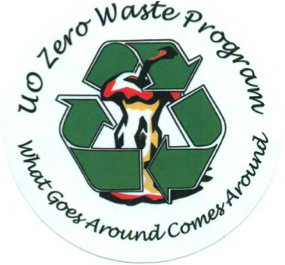 University of Oregon Zero Waste Program logo, ABLE 2014