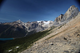 Photo of a slope at the Burgess Shale site